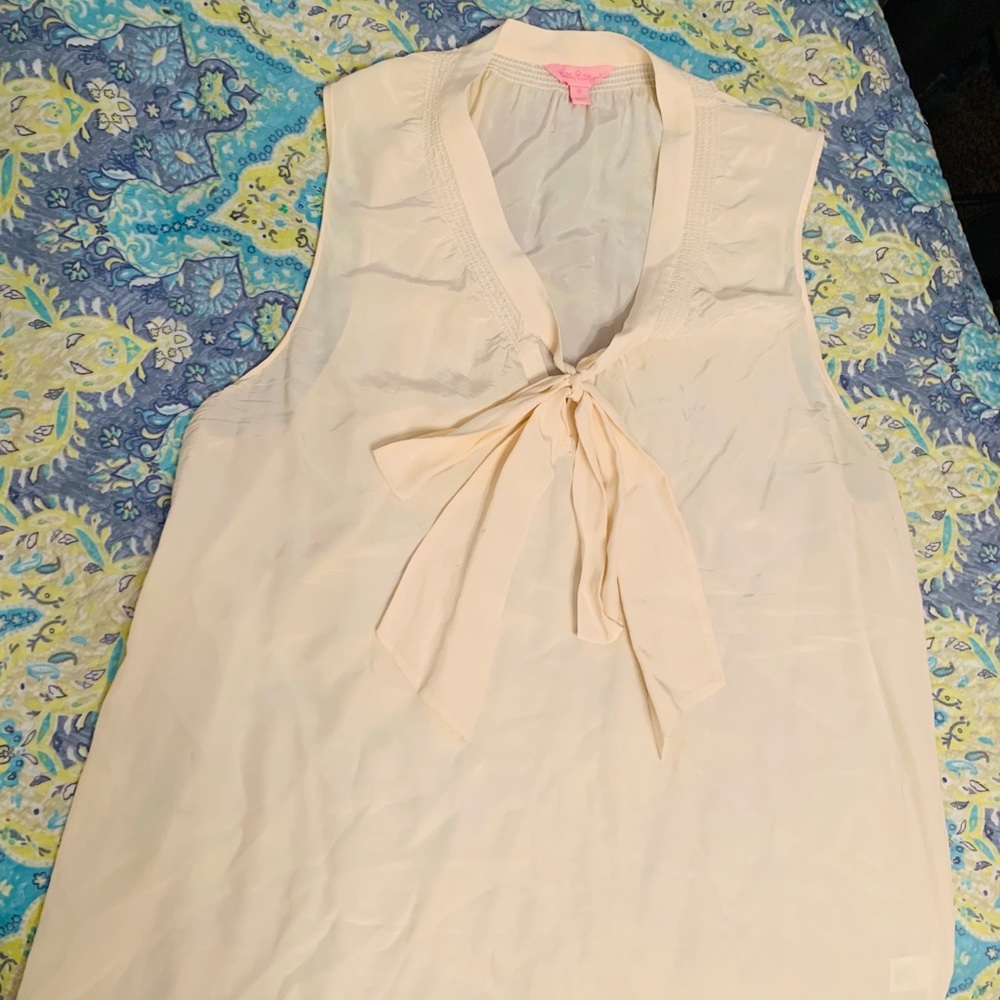 SILK LILY PULITZER BLOUSE